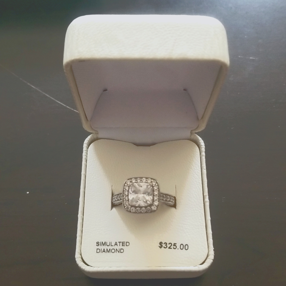 Sterling Silver Diamon Lux Ring